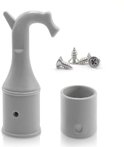 Dachboden Haken Dachfensterhaken - Ziehhaken für Bodentreppen, Stockhaken für dachfenster Stange zum Öffnen und Schließen, Dachbodenluke, Dachfenster, Skylight Window, mit 4 Schrauben, Φ 25 mm