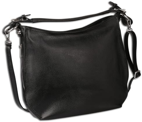 Toscanto Tasche schwarz Schultertasche groß 38x31cmx12cm OTT187SS1