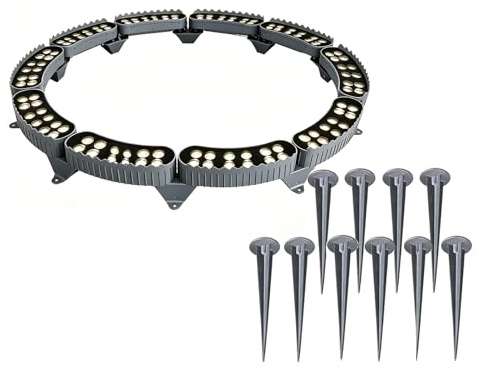 KPHYMOD Outdoor Landscape Lighting Ring Tree Lights IP65 Waterproof 3000K Warm White LED Uplighting for Yard Garden Trees Pathway House(10 Packs)