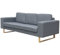 vidaXL Polstersofa 3-Sitzer Stoffsofa Loungesofa Couch Wohnzimmer Möbel Hellgrau