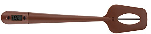 Fdit, Spatule thermomètre, Transparent,A affichage numérique pour le chocolat, les crèmes, les sauces, les confitures et les sirops, Lecture instantanée