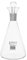 Iodine Flask & Stopper, 500ml - 24/29 Socket Size, Interchangeable Stopper - Conical Shape - Borosilicate Glass - Eisco Labs
