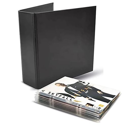 3L DVD Aufbewahrung - Kombipack mit 100 DVD Hüllen & 4 DVD Ordner - Praktisches Aufbewahrungssystem - 10264, Hüllen: 162 x 188 mm. Ordner: 215 x 220 mm.