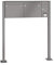 RENZ/Basic B / 2er Freistehende Briefkastenanlage Standbriefkasten mit Sprechfeld/RAL-Farbe 9007 Volumen 12 L/mit Fußplatten/Dein-Briefkasten.de