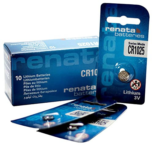 Renata 1025 Lot de 10 Piles pour Montre