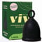 Viv for Your V Große Premium-Menstruationstassen für starken Blutfluss, Pull Tab Ring Stem Einfache Entfernung, Weiche Tampon-Alternative, Bequem 12 Stunden Tragen, Medizinisches Silikon
