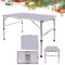 Picknick-Klapptische, 90 cm, Aluminium, faltbar, tragbar, höhenverstellbar, leicht, für Camping, mit Tragegriff, für Küche, Abendessen, Catering, Buffet und Garten (90 x 60 x 37/67 cm)