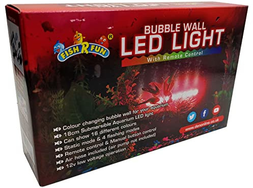 FISH R FUN FRF Bubble Wall with LED Light & Remote