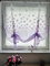Lactraum Raffgardinen Raffrollo Arbeitszimmer Kinderzimmer Küche Frühling Blumen (Violett)