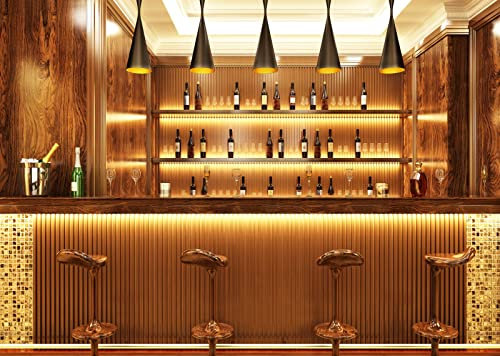 BELECO 2.1x1.5m Toile de Fond de Bar de Luxe en Tissu pour la Photographie de Whisky, d'alcool, de Bouteilles de vin, de café, de Restaurant, de taverne, de Bar, de pub, de Bar, de Studio Photo