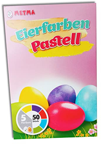 itenga Eierfarben Pastell 5 Flüssigfarben zum Kaltfärben gelb, lila, blau, grün, rot PASTELL - Ostereierfarbe Eierfarbe Ostern
