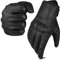 aaasportx Motorrad Handschuhe Herr Leder mit Touchscreen Funktion - Protektoren Motorradhandschuhe Herren & Damen für Sommer Atmungsaktiv Motorcycle Gloves mit rutschfesten Pads
