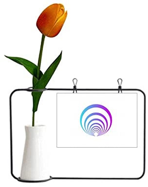 Strahlungslinie Uhr C Tulpe Künstliche Blumen Vase Dekoration Karte