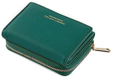 ANYWN Petit Porte Monnaie Femme, Petit Portefeuille Femme, Portefeuille Femme avec Grande Capacité, Porte Monnaie Femme élégant avec Grande Pochette pour pièces de Monnaie