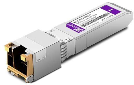 XZSNET 10GBASE-T SFP+ Transceiver, Module Mini GBIC en cuivre 10G SFP+ vers RJ45 pour Cisco SFP-10G-T-S, Ubiquiti UniFi UF-RJ45-10G, Mikrotik S+RJ10, Meraki, Netgear, D-Link et Plus, 1 pièces