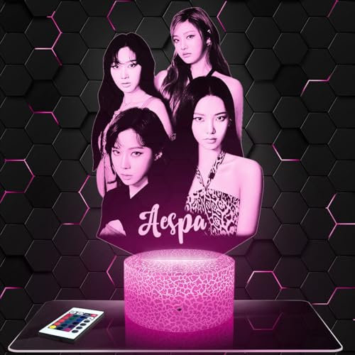 Lampephoto.fr Nachttischlampe Aesp deko k-pop Korea Koreanischer Pop. Geschenkidee Mann Frau objekt Aesp Nachtlicht Erwachsene deko Zimmer. originell TOP