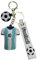 EZB Lionel Messi Fußball Schlüsselanhänger | Dekorativer doppelseitiger Schlüsselanhänger Geschenkidee | Messi Argentinien Schlüsselanhänger, weiß, One size