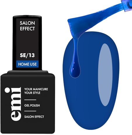 EMI Salon Effect Electric Sapphire HEMA free gel polish long-lasting color home use UV/LED/CCFL lamp 9 ml