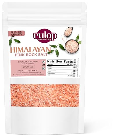 Rulop Himalayan Rose Pink Salt 1Kg (Coarse) Resealable Pouch
