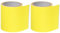 QUARKZMAN 2 Pz di Toppe di Riparazione in Nylon 2,4 x 60 Nastro Adesivo in Tessuto di Nylon Autoadesivo Decorativo Impermeabile per Abbigliamento, Piumino, Tenda, Giallo