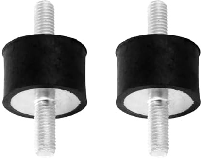cyclingcolors 2x Silentblock Gummipuffer Stoßdämpfer Schwingungsdämpfer Gewinde Auto Motorrad Traktor Anhänger Elastische Buchsen Gummi, Männlich - Männlich M6x18mm M6x18mm 20x15mm