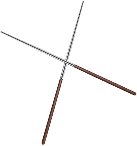 HOLIDYOYO Palillos De Cocina Extra Largos Unids Para Freír Recoger Alimentos Mango De Madera Acero Inoxidable