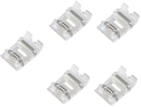 Lurrose 5pièces Pied De Presseur Dur pour Machine à Coudre Accessoire pour Tissus Épais Compatible avec Home Et Autres Modèles Domestiques Conception Simple Et Pratique Évite Le