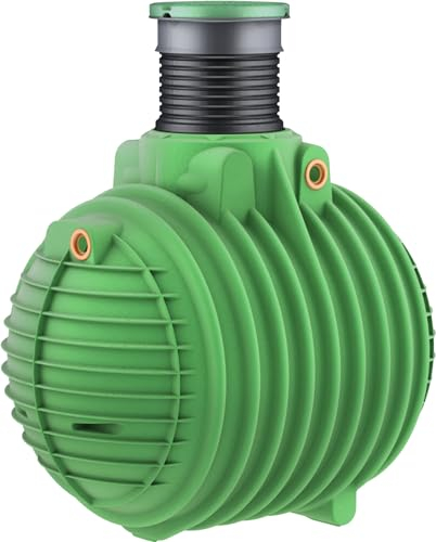 GARANTIA Columbus Hauspaket PROline 9000 Liter inkl. Teleskop-Domschacht und PE-Deckel - Erdtank-Set für Regenwassernutzung in Haus & Garten, robust, nachhaltig, frostsicher