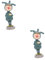 ABOOFAN 2 STK Desktop-Ornamente Mini-Figur Halloween- Kuchen Spielzeug Mini-Clown-Figur Regal Ornamente Regale Tischschmuck Minipuppe Süße Puppe Schreibtisch Armaturenbrett Harz