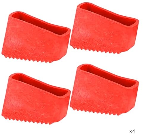 Set de 4 Protectores de Goma para Patas de Escalera - Tapas Antideslizantes para Patas de Madera, Protección para Suelos y Seguridad en Escaleras