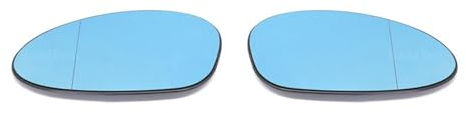 Spiegelglas Seite Rückspiegel Heizung Glas Erhitzt Spiegel Objektiv Fit Für Z4 E85 E86 1er 3er E82 E88 E90 E91 E92 E93 Pre-LCI E46 Für M3 Spiegel Glas (Farbe : 1 pair blue)
