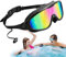 Gafas de natación con montura grande,Gafas de piscina para adultos | Gafas antivaho para mujeres y hombres | Gafas para hombres, gafas de agua para adultos, gafas de natación para jóvenes, visión ampl