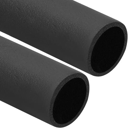 PATIKIL 2-3/8(60mm) ID x 6Ft Pipe Insulation Foam Tube, 2Pcs Pipe Cover Wrap Roll Bar Padding Tubing for Handle Grip HVAC Outdoor Air Conditioner Units