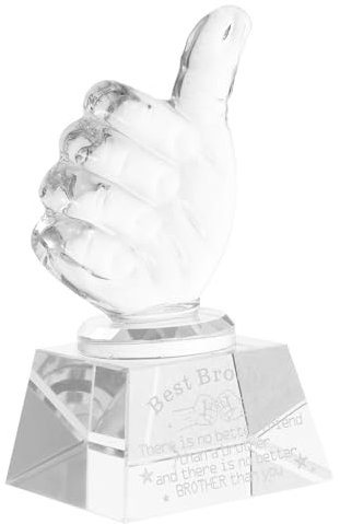 VILLCASE Trophäe Mit Kristallornament Einzigartige Auszeichnung Mit Handgeste Ideales Fürs Büro Feier