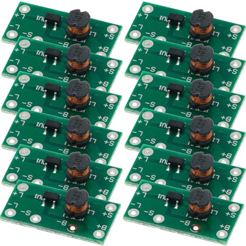 12 pcs Solarlampe Platine Solarladeregler lichtsteuerungsfunction Board Modul für Solar Rasenlichter für Straßenleuchten Geeignet,Road Stud Light Energiesparendes Solar Lamp Circuit Board