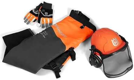 Husqvarna Functional Protective Kit includes Chainsaw Chaps, Gloves & Helmet