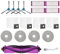 C-U pour EUREKA Kit d'Accessoires pour J15 Pro Ultra Robot Aspirateur Laveur, 4 Brosse Latérale, 4 Serpillières, 1 Brosse à Rouleau, 4 Filtre HEPA, 4 Sac à Poussière, Blanc, 1brush