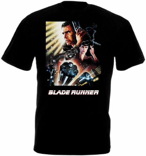 Blade Runner v23 T Shirt Black Movie Poster
