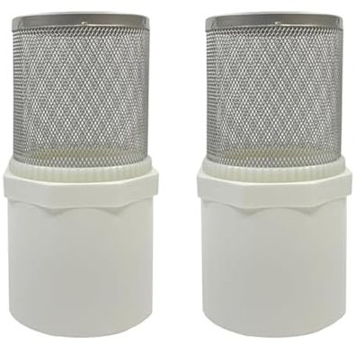 2 filtros de manguera de jardín, filtro de malla de PVC de 50 mm, kit de filtro de agua para lavadora a presión, accesorio de manguera de jardín, filtro de malla de acero inoxidable para tubería de