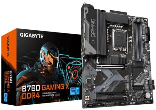 Carte mère B760 Gaming avec DDR4, 4 Ports DDR4, PCIe 4.0, LAN 2.5, 4 SATA3, 3 M.2, idéale pour Les Jeux et configurations Haute Performance.