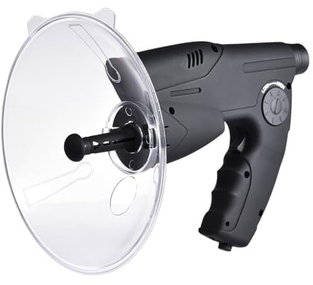 Dish parabolico Microfono direzionale - a Lungo raggio, registratore di Suono Selvatico, attrezzatura di osservazione degli Uccelli | Microfono ad Alta sensibilità con Cuffie e Parabola per l