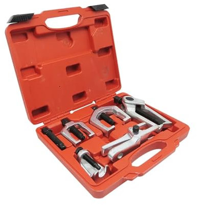 Kit de rotule de Suspension Lot de 5 extracteurs de Bras de Fourche Avant avec boîte de Rangement pour réparation de véhicules, camions et Voitures