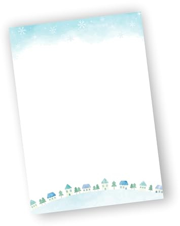 Briefpapier Winter DIN A4 (20, Winteridylle)