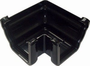 FloPlast Ogee Black 90 Degree External Gutter Angle