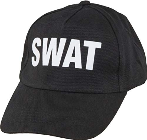 narrenkiste O23723 schwarz SWAT Beasecap Mütze Kappe