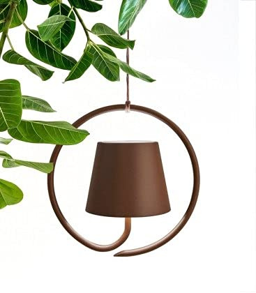 POLDINA Corten LED Pendelleuchte Wiederaufladbar IP54 Outdoor