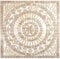 Carrelage mosaïque en pierre naturelle - Grand travertin beige noyer - Pour décoration murale, salle de bain, WC, cuisine