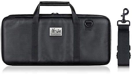 Cangshan 1023770 Bestecktasche aus Nylon, schnittfest, mit Gurt, nur Tasche (Besteck nicht im Lieferumfang enthalten)