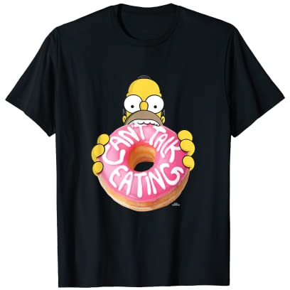 Les Simpsons : Homer ne peut pas parler de manger un beignet T-Shirt