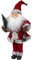 Christmas Paradise aufziehbarer Spieluhr Weihnachtsmann mit Kopfdrehung und Musik Deko-Figur Rot 45cm